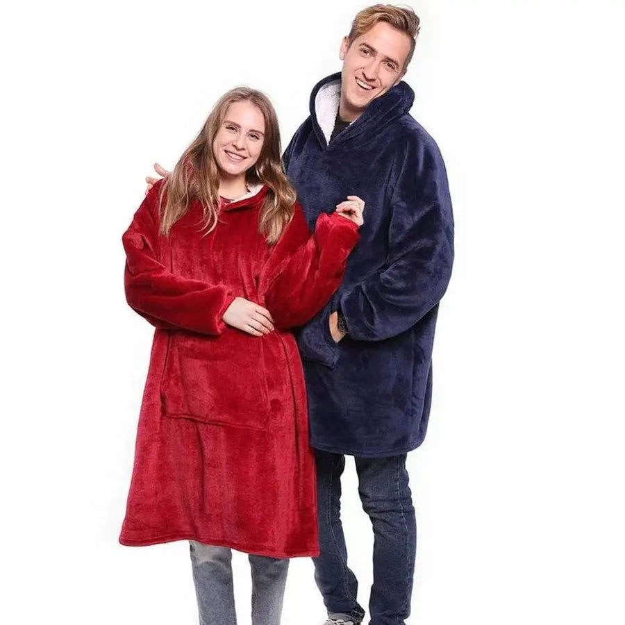 Hooded Thickened Fleece Sleepwear | OWNLUXE