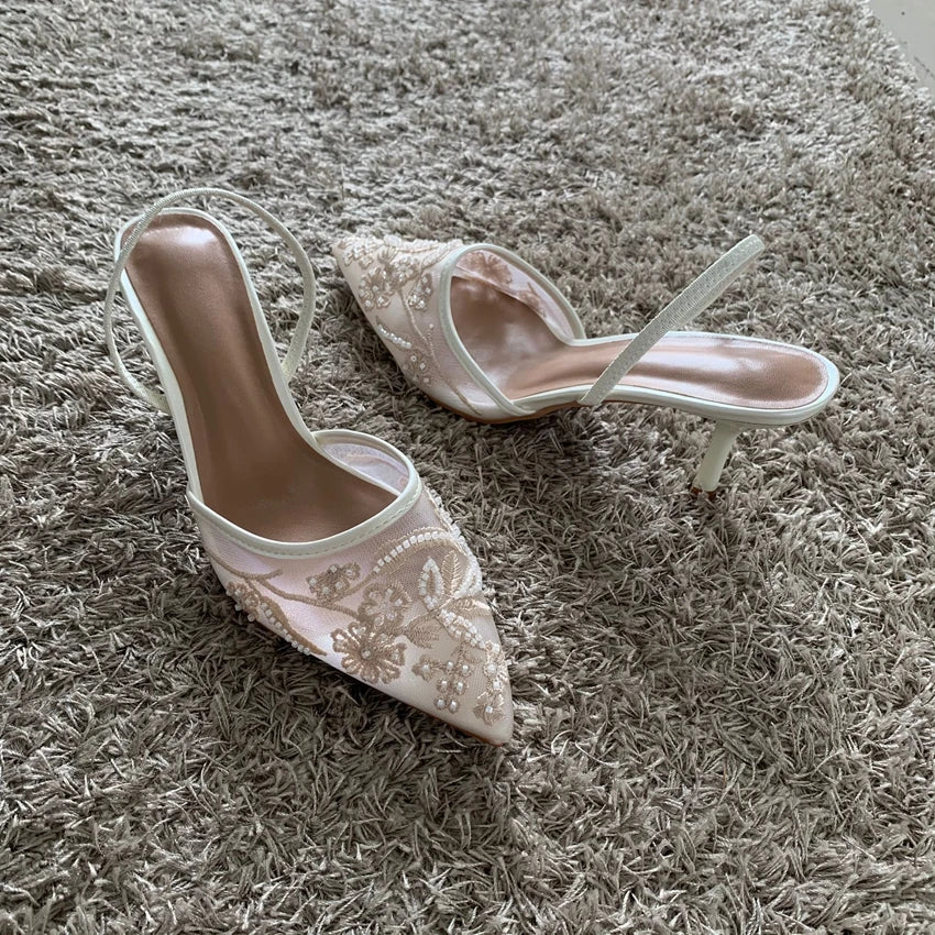 Women's Pointed Toe Mesh Pumps – Shop at OWNLUXE