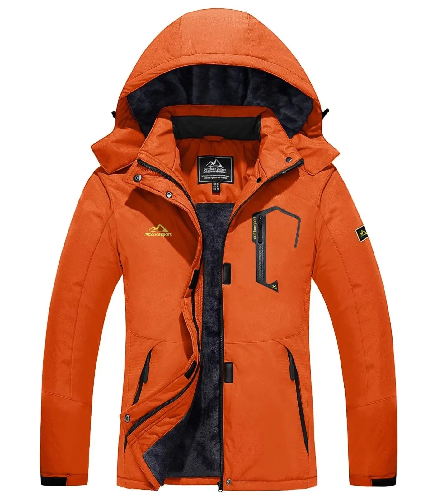 Women's Windproof Fleece-Lined Winter Jacket