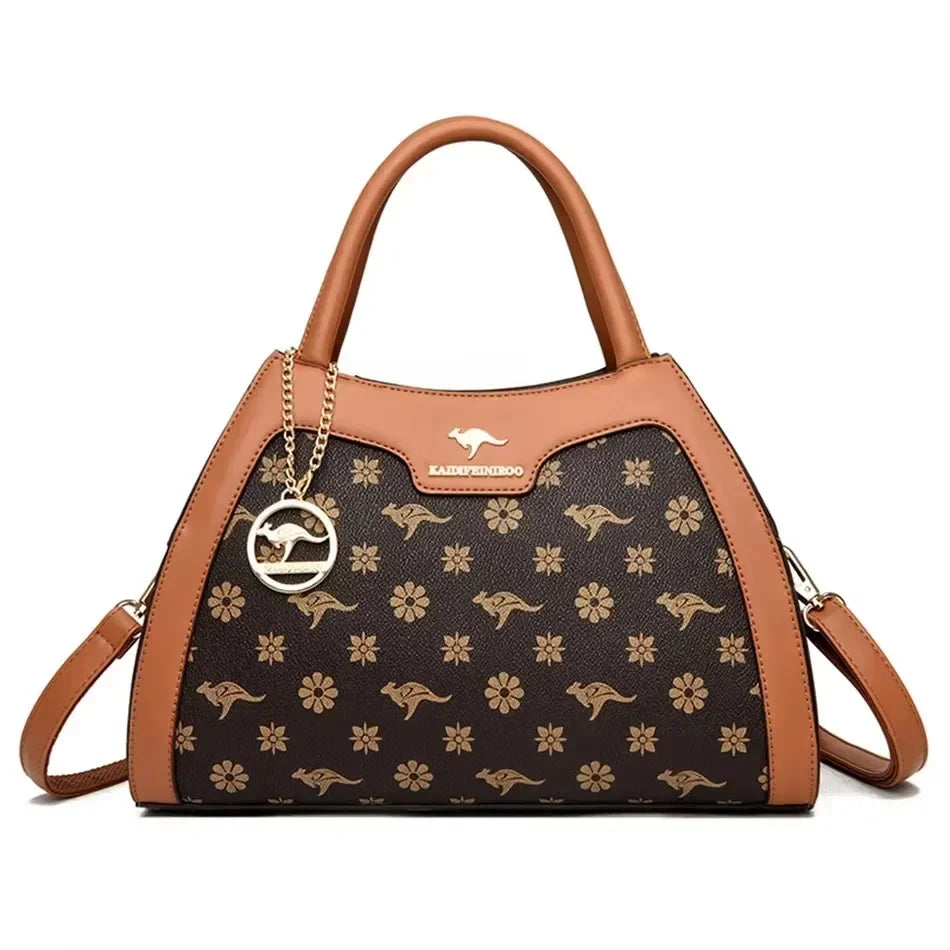 Animal Print Large Capacity Tote Bag - Soft Leather Crossbody | OWNLUXE