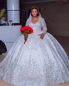 Long-Sleeve V-Neck Lace Dress | OWNLUXE