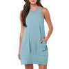 Women's Sleeveless Round Neck Vintage Dress | OWNLUXE