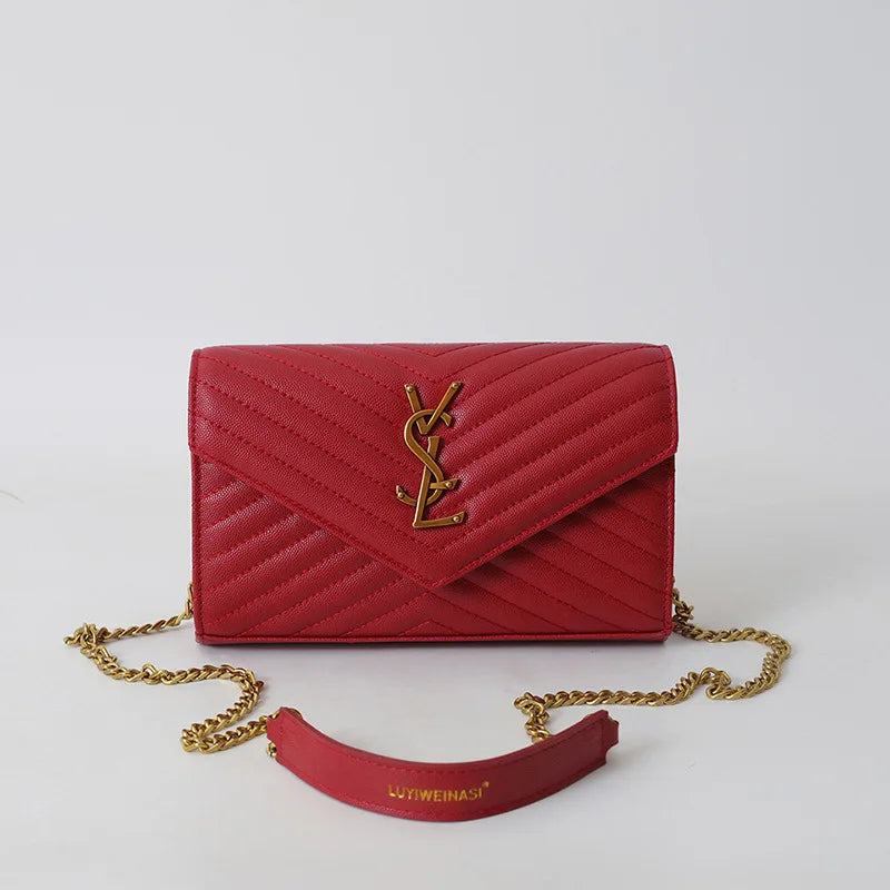 New Envelope Bag Women's Chain Crossbody Bag Commuter Mobile Phone Bag Niche Fashion Texture Bag Shoulder Bag For Women