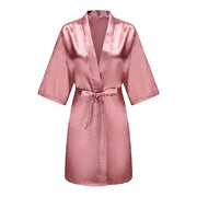 Satin Bridal Robe – Bridesmaid & Wedding Party Bathrobe | OWNLUXE