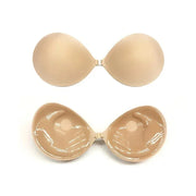 Invisible Silicone Adhesive Bra - Strapless Front Buckle Push-Up | OWNLUXE