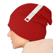 Canadian Flag Beanie – Unisex Winter Knitted Hat Canadian Patriotic | OWNLUXE