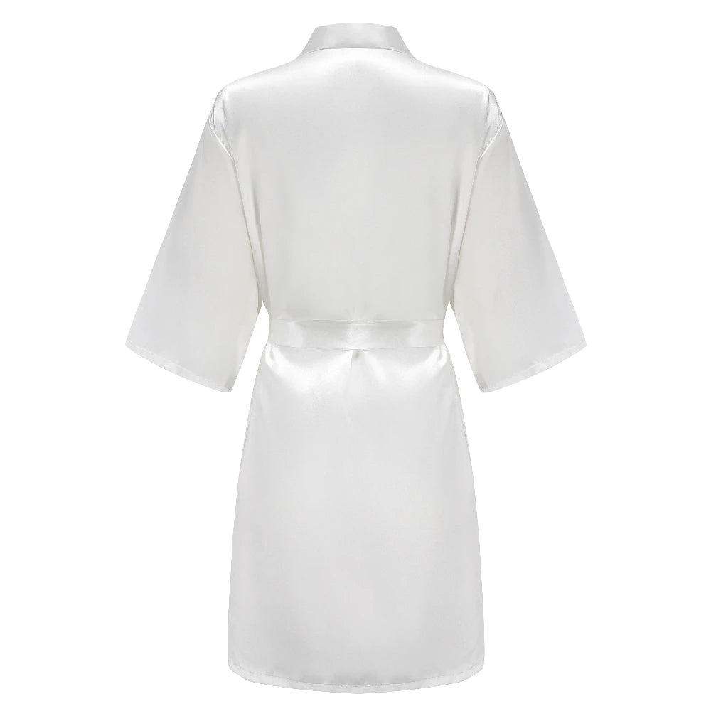 Satin Bridal Robe – Bridesmaid & Wedding Party Bathrobe | OWNLUXE