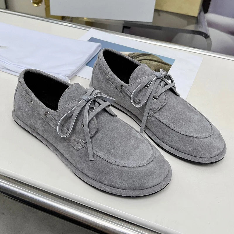 Women's Round Toe Leather Retro Loafers – Shop at OWNLUXE