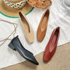 Women's Square Toe Retro Flats | OWNLUXE