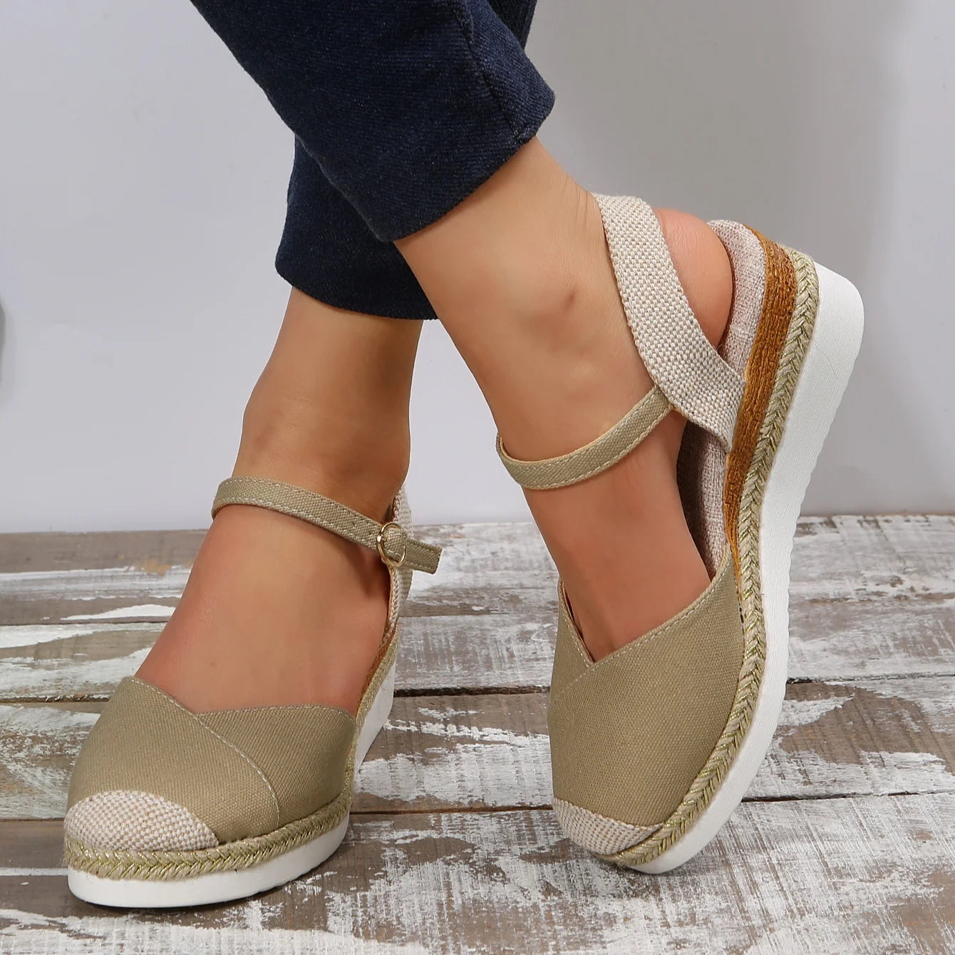 Women's Closed Toe Platform Wedge Sandals – Shop at OWNLUXE