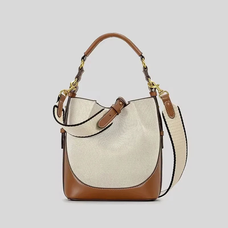Canvas Bucket Bag | OWNLUXE
