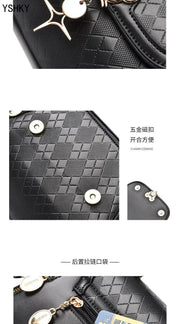 Genuine Leather Tote Bag - Bow Detail Bucket Bag
