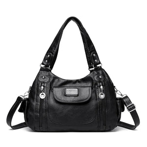 Large-Capacity PU Leather Shoulder Bag – Women’s Fashion Tote &amp; Crossbody | Sac à Bandoulière en Similicuir Grande Capacité pour Femme