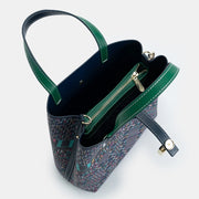 CH Luxury Brand Tote Bag - Italian Letter Print with Lock Design