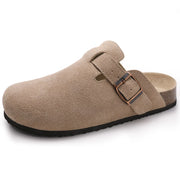 Women's Adjustable Leather Slippers (Black No Strap) – Shop at OWNLUXE