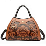 Animal Print Large Capacity Tote Bag - Soft Leather Crossbody | OWNLUXE