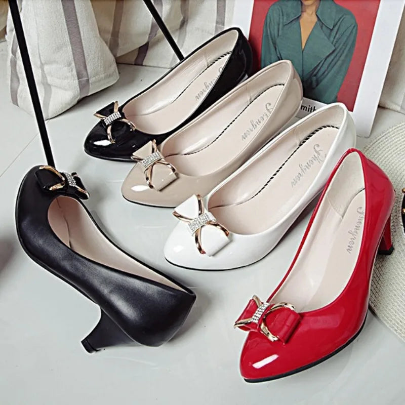 Women's Leather Plus Size Pumps | OWNLUXE