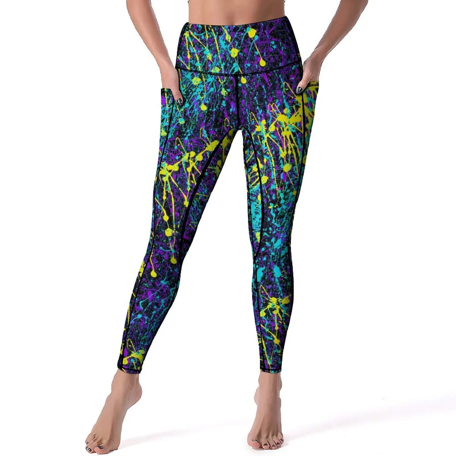 Women's High-Waist Printed Leggings – Stretchy, Comfortable & Casual