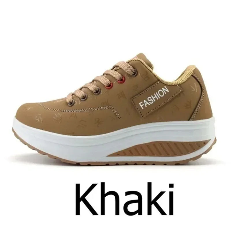 Women Outdoor Thick Bottom Swinging Casual Shoes Fashion | OWNLUXE