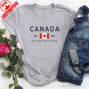 Canadian Flag T-Shirt – Unisex Great White North Graphic Tee | OWNLUXE