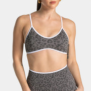 Supportive Nylon Leopard Print Sports Bra – Shop at OWNLUXE