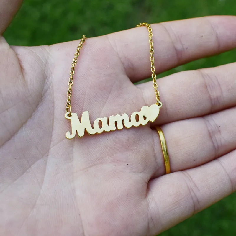 Mama Letter Necklace – Meaningful Everyday Gift (Style 1) | OWNLUXE