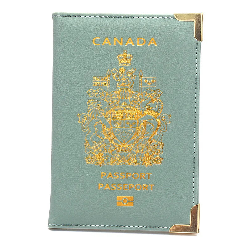 Canada Passport Holder & Travel Organizer – PU Leather Wallet