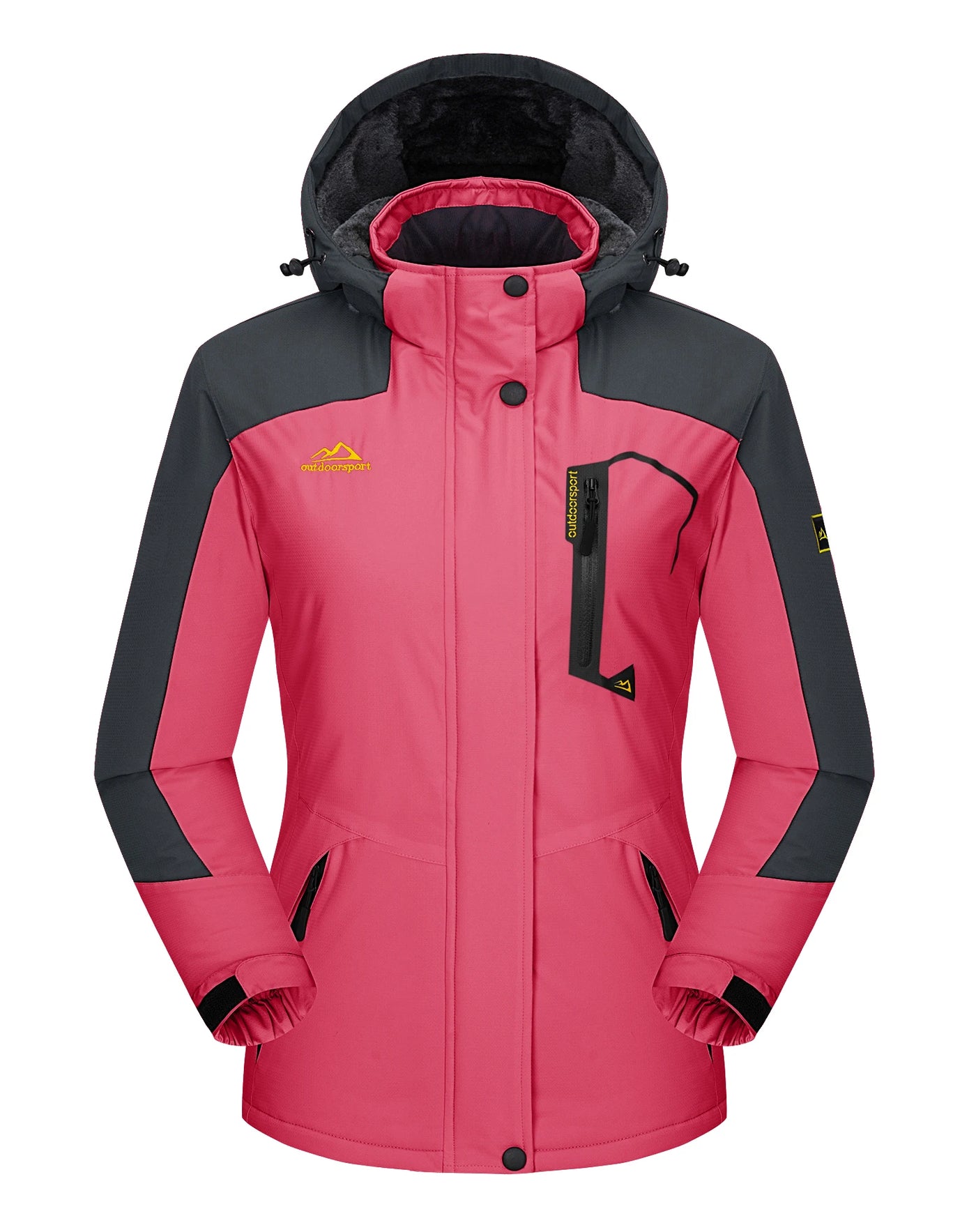 Women's Windproof Fleece-Lined Winter Jacket
