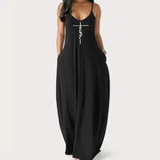 Colorful Gradient V-Neck Maxi Dress – Sleeveless Backless Summer Dress | OWNLUXE