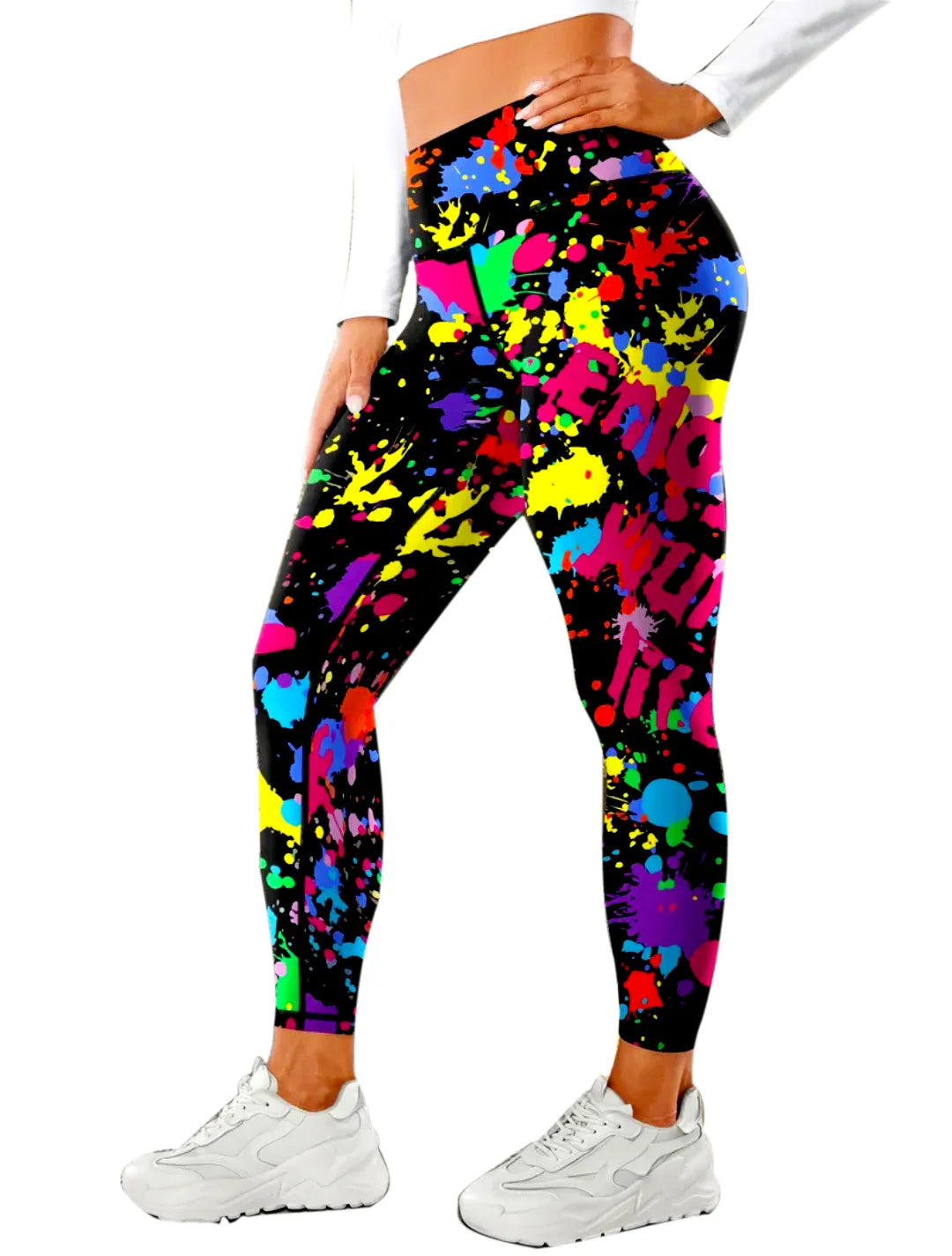 Seamless High-waisted Nude Felling Printed Pants Women's | OWNLUXE