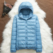 Women's Hooded Packable Ultralight Puffer Jacket | OWNLUXE