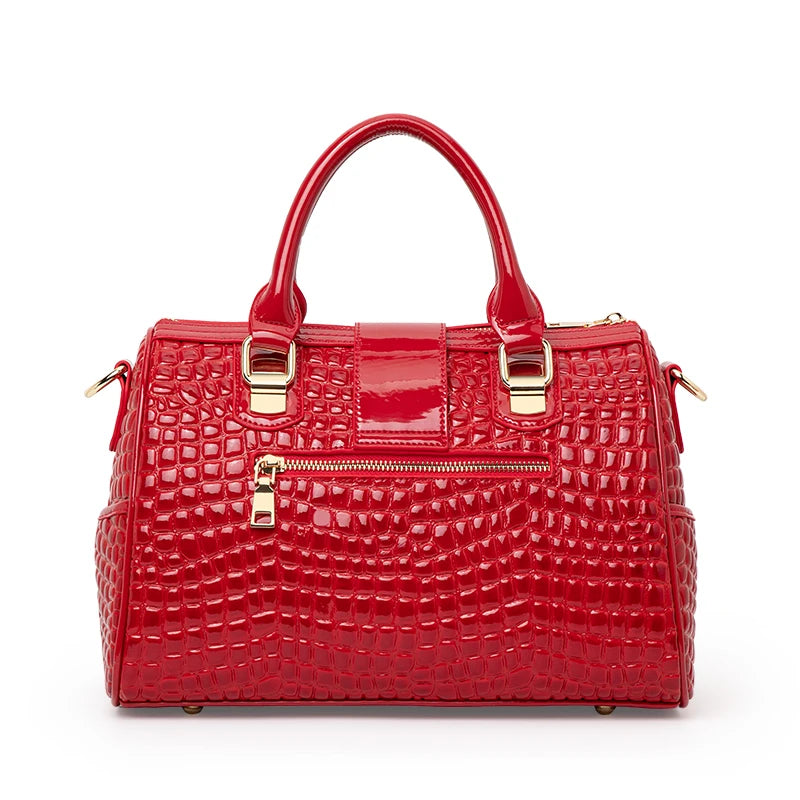 Genuine Leather Boston Bag | OWNLUXE