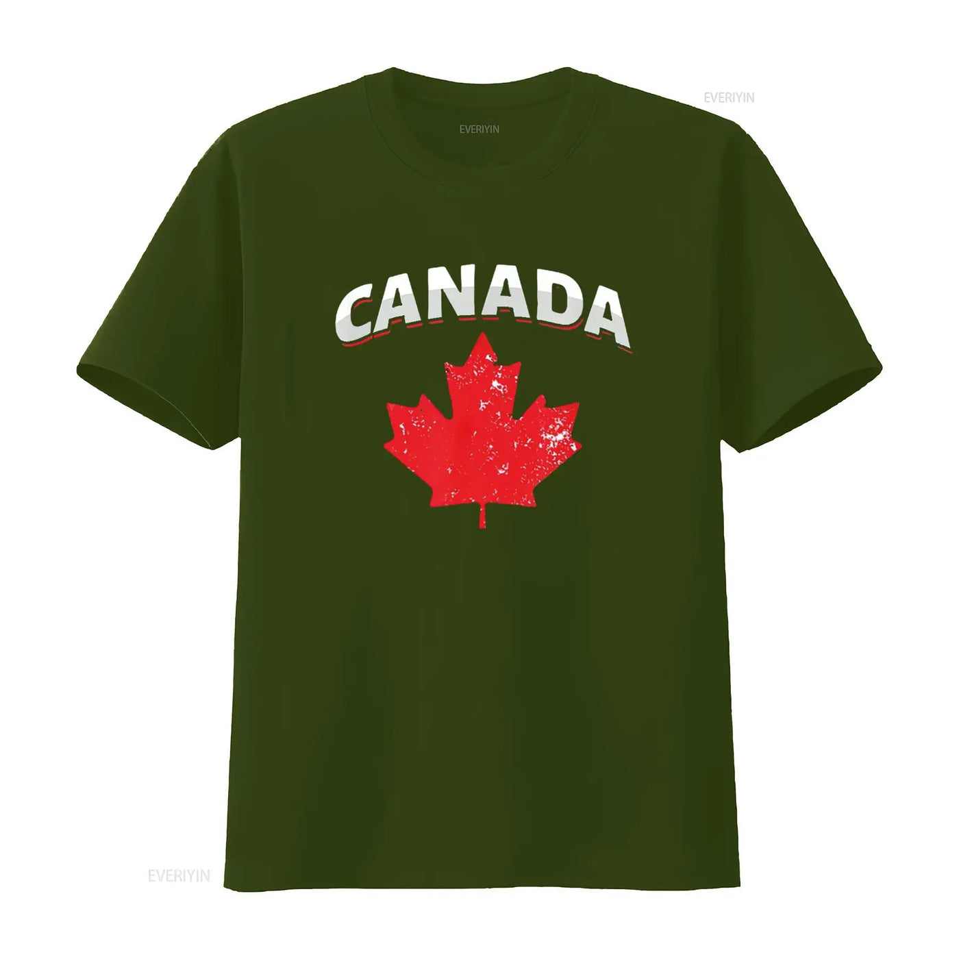 Canadian Red Maple Leaf T-Shirt – Vintage Washed Toronto Patriotic Tee | OWNLUXE
