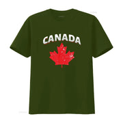 Canadian Red Maple Leaf T-Shirt – Vintage Washed Toronto Patriotic Tee | OWNLUXE
