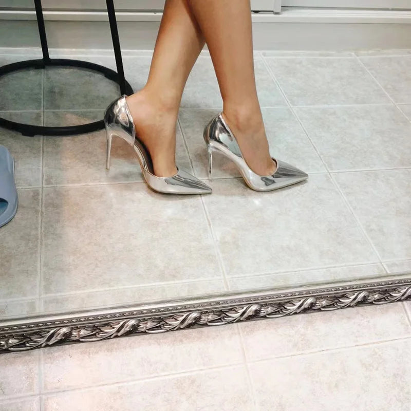 Women's High Heel Pointed Toe Pumps Slip On Fashion Stilettos