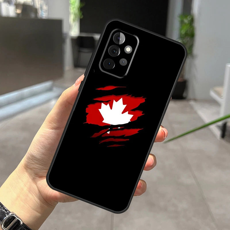 Canada Canadian Flag Case For Samsung Galaxy A56 A36 A26 A16 A06 A25 A54 A34 A14 A52 A32 A12 A13 A33 A53 A15 A35 A55