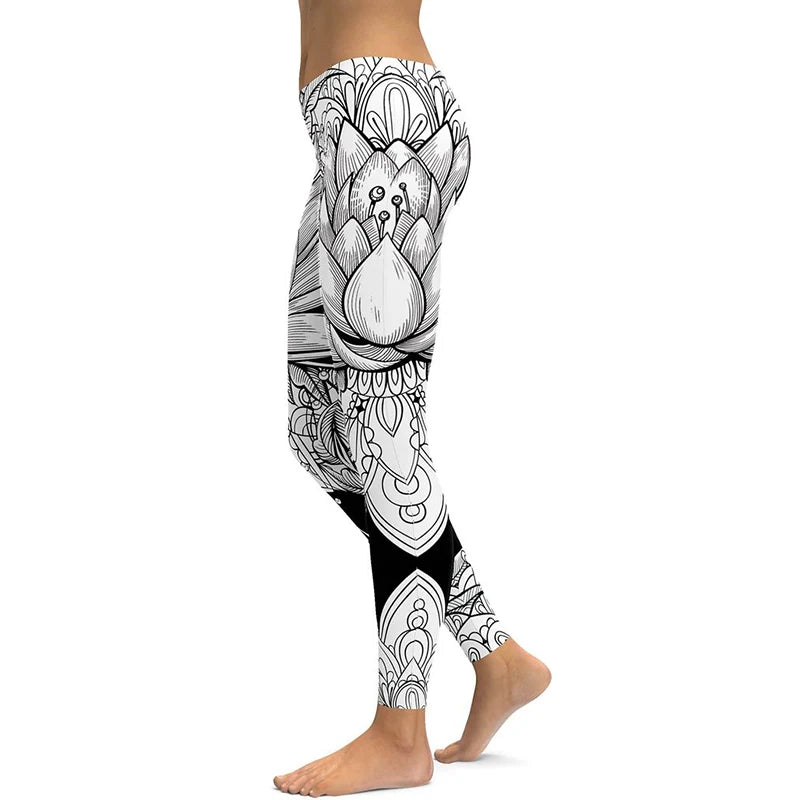 Women’s Ankle-Length Yoga Pants with Elastic Waist