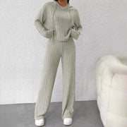 Women's Striped Hooded Two Piece Pants | OWNLUXE