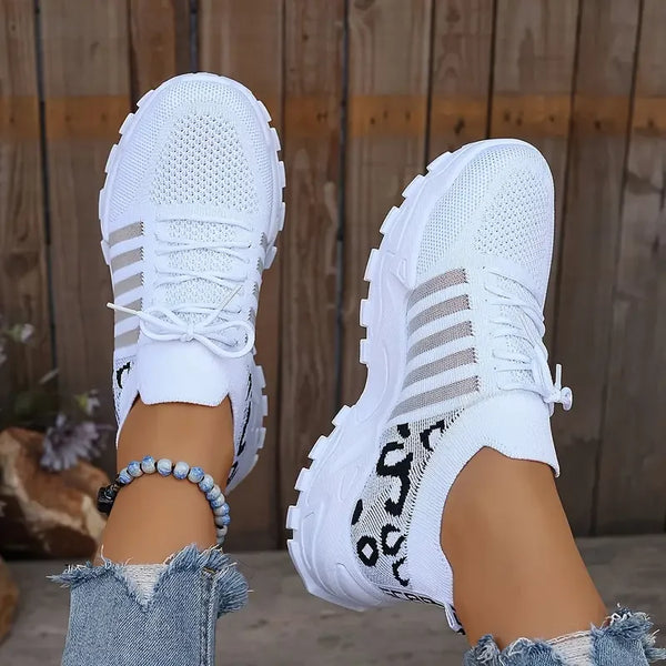 Women's Breathable Lightweight Sneakers (White) | OWNLUXE