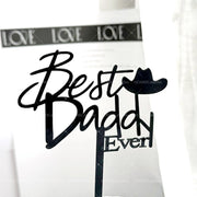 Father’s Day Acrylic Sign – Modern Clear Tabletop Décor