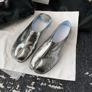 Women's Leather Loafers (Silver) – Shop at OWNLUXE