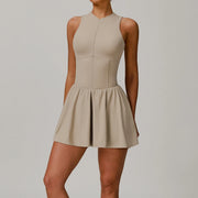 Tennis Dress with Built-In Shorts - Athletic Workout Gym Outfit | OWNLUXE