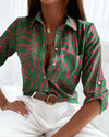 Casual Long Sleeve Lapel Slim Tops Women Fashion Commute | OWNLUXE
