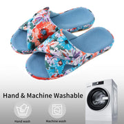Women’s Waffle Cotton House Slippers with Arch Support