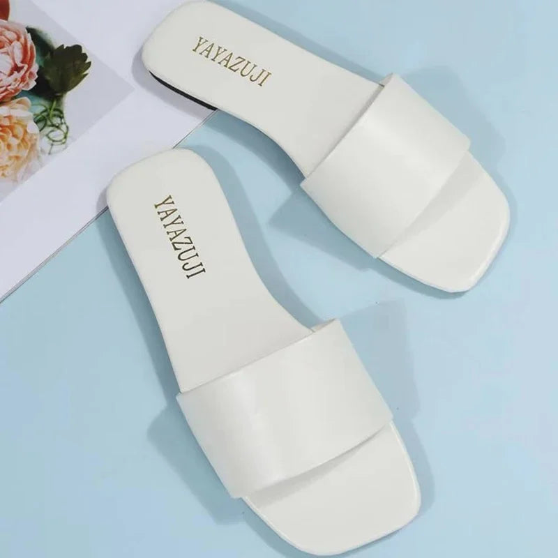 Women’s Platform Slide Slippers – Cushioned Outdoor Comfort