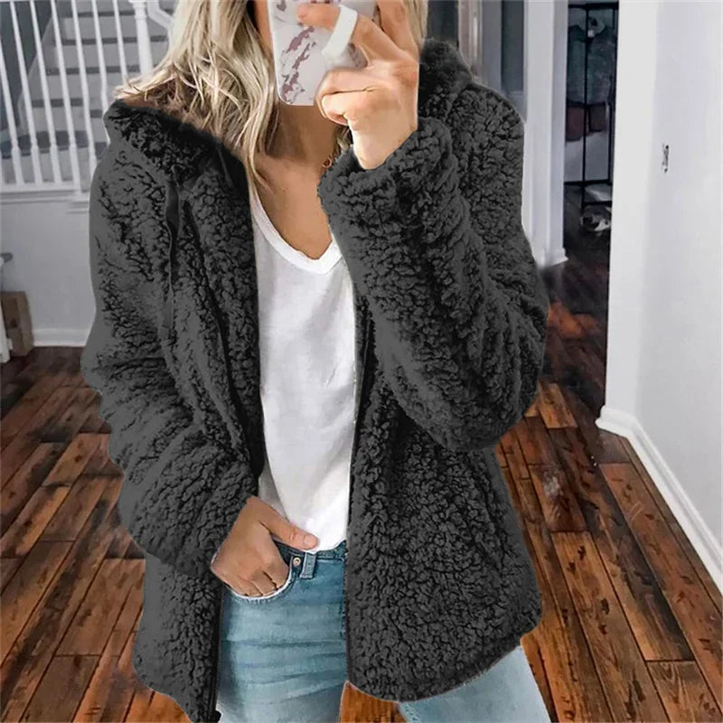 Women’s Zip Up Hoodie – Cozy Hooded Layer for Autumn & Winter
