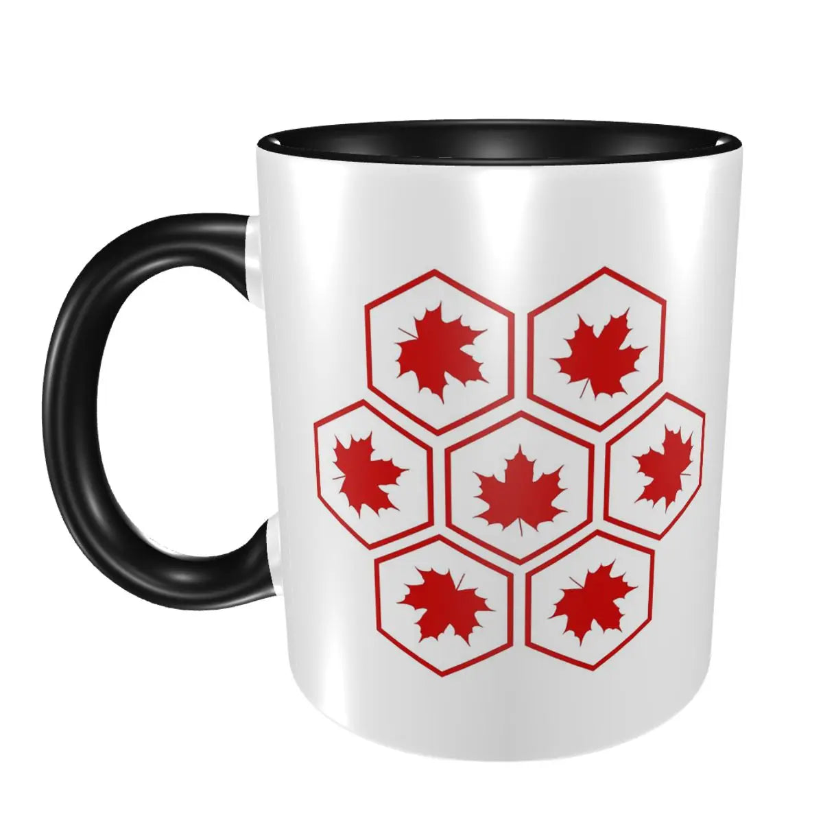 Maple Leaf Canada Canadian Is My Happy Place Mug Funny Ceramic Coffee Cups Tea Mugs Milk Cup Drinkware Gift for Friends