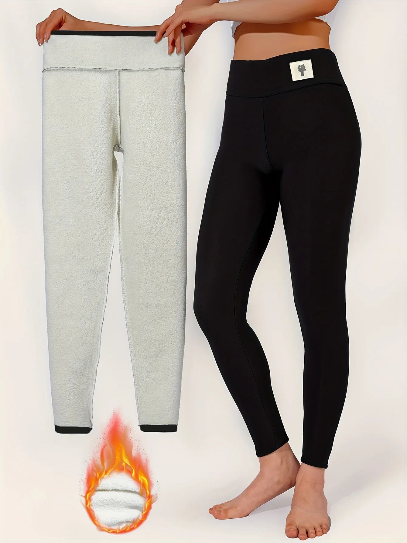 High-Waist Velvet Leggings | OWNLUXE
