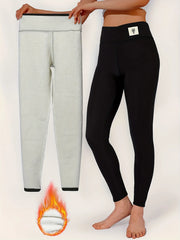 High-Waist Velvet Leggings | OWNLUXE