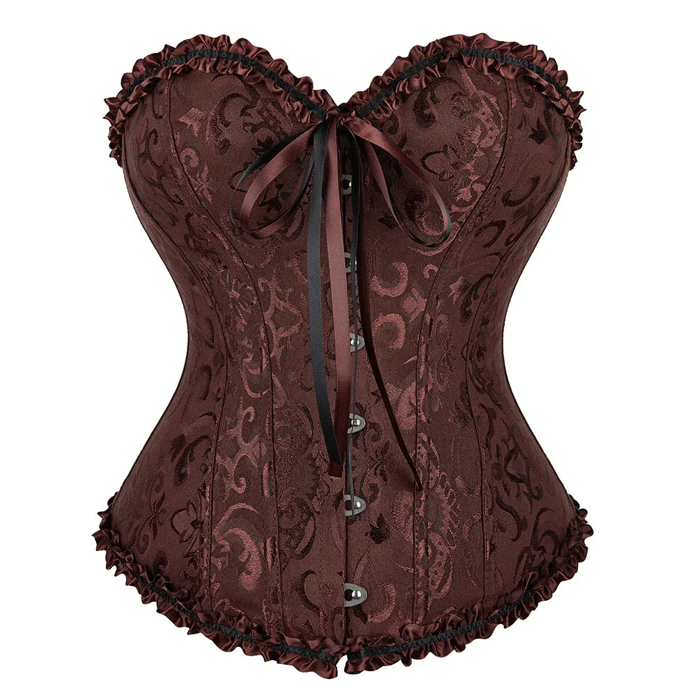 Victorian Lace-Up Corset Bustier | OWNLUXE